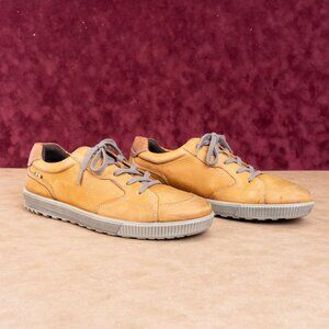 Ecco Men Bradley Brown Leather Lace-up Slip-on Shoes Size 12-12.5US EUR46